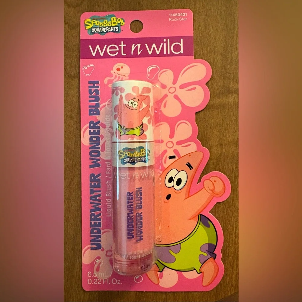2-Pc Wet N Wild SpongeBob Underwater Wonder Liquid Blush Coral Pink NEW/SEALED